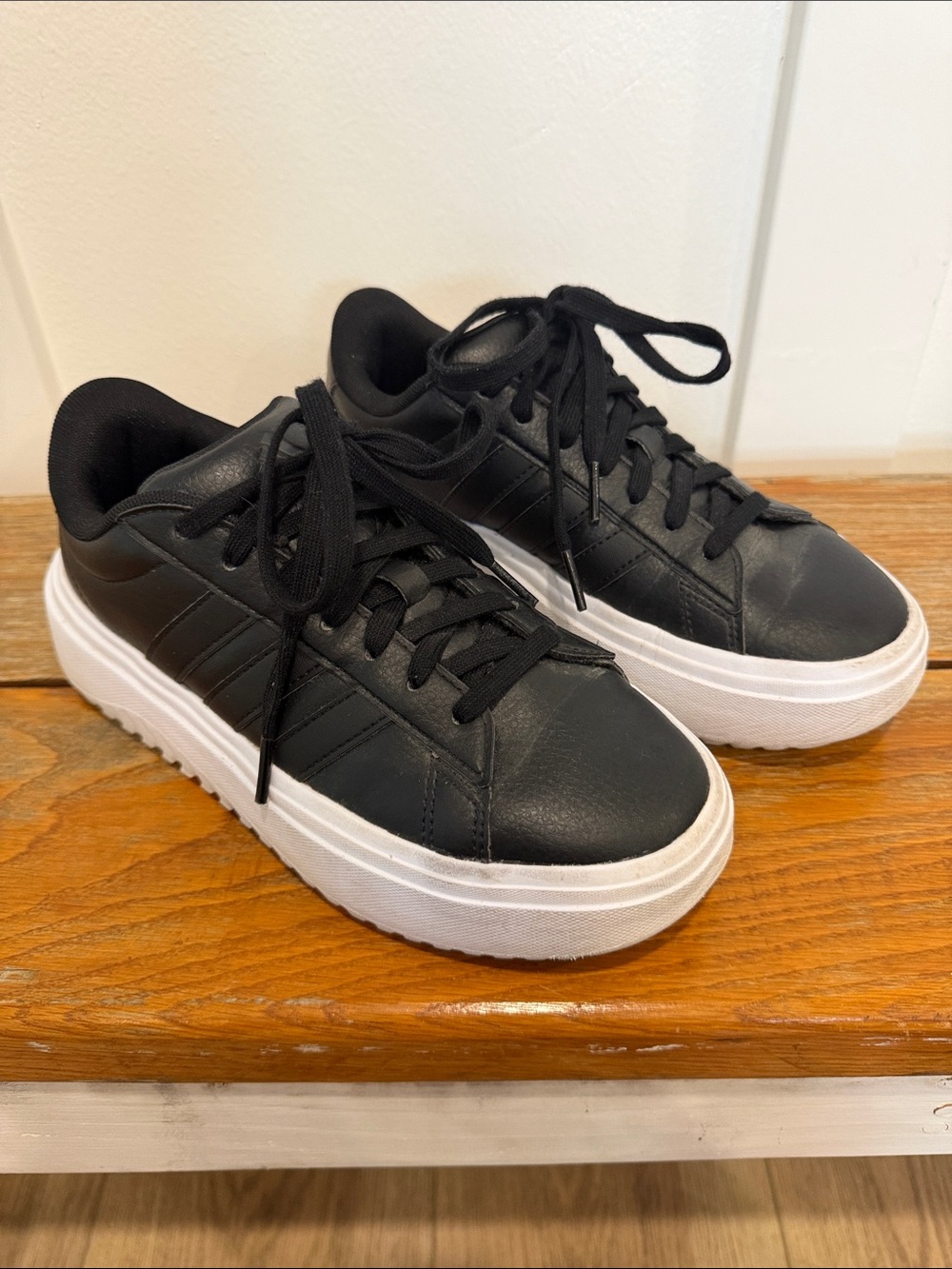 Adidas Grand Court Platform Sneakers Size 6.5